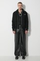 Шерстяная куртка-бомбер Filling Pieces 78634101861 чёрный SS24