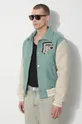 green Filling Pieces wool jacket
