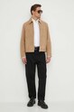 BOSS kurtka zamszowa 50510178 beżowy AW24