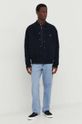 Μάλλινο μπουφάν bomber The Kooples HBLO28006K σκούρο μπλε SS24