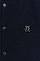 Вовняна куртка-бомбер The Kooples HBLO28006K темно-синій