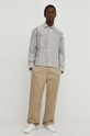 Abercrombie & Fitch geacă din denim KI125.4037.304 gri SS24