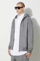 gray Carhartt WIP sweatshirt Hooded Chase Jacket