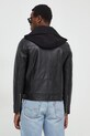 Îmbrăcăminte Karl Lagerfeld geaca ramones de piele 534424.555025 negru