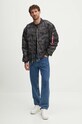 Куртка-бомбер Alpha Industries MA-1 CS Camo 136136C чёрный SS24