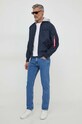 Куртка Alpha Industries MA-1 TT Hood 196108 тёмно-синий SS25