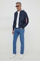 Jakna Alpha Industries MA-1 TT Hood 196108 mornarsko modra SS25