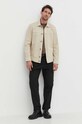 Marc O'Polo kurtka jeansowa z domieszką lnu 423021374078 beżowy SS24