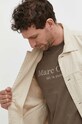 Marc O'Polo kurtka jeansowa z domieszką lnu 423021374078 beżowy