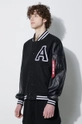 czarny Alpha Industries kurtka bomber PU College