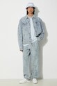 Daily Paper giacca di jeans Settle Macrame 2411011 blu SS24