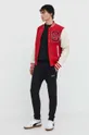 Superdry kurtka bomber czerwony