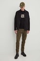 A-COLD-WALL* kurtka bawełniana Zip Overshirt ACWMSH138A czarny SS24