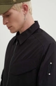 nero A-COLD-WALL* giacca in cotone Zip Overshirt