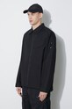 Бавовняна куртка A-COLD-WALL* Zip Overshirt чорний ACWMSH138A