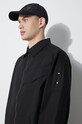 Бавовняна куртка A-COLD-WALL* Zip Overshirt ACWMSH138A чорний