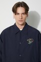 Drôle de Monsieur jacket La Veste Slogan Esquisse D.JT178.PL131.NY navy