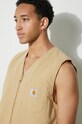 Carhartt WIP denim vest Arbor Vest I031521.1YH3K beige