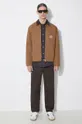 Бавовняна куртка Carhartt WIP Detroit Jacket коричневий