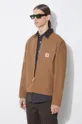 brązowy Carhartt WIP kurtka bawełniana Detroit Jacket