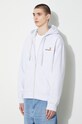Carhartt WIP felpa Hooded American Script Jacket grigio I033063.482XX