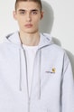 Carhartt WIP sweatshirt Hooded American Script Jacket I033063.482XX gray