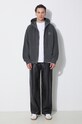 Carhartt WIP cotton sweatshirt Hooded Nelson Jacket I033064.98GD gray SS24