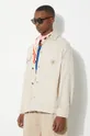 béžová Bavlněná bunda Carhartt WIP Garrison Coat