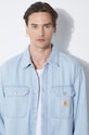 Τζιν μπουφάν Carhartt WIP Harvey Shirt Jac I033346.112 μπλε