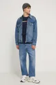 Tommy Jeans kurtka jeansowa niebieski