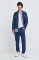 Rifľová bunda Tommy Jeans DM0DM18782 tmavomodrá SS24