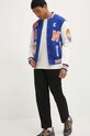 Куртка-бомбер з домішкою вовни Karl Kani 6075269 блакитний SS24
