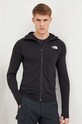 The North Face bluza sportowa Bolt Polartec z elastanem czarny NF0A825EJK31