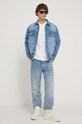 Džínová bunda Karl Lagerfeld Jeans 241D1401 modrá SS24