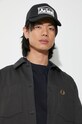 Fred Perry shirt jacket Herringbone Overshirt M7754.297 gray