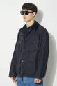 navy Barbour cotton jacket Modified Transport Casual