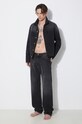424 giacca di jeans Denim Truck Jacket FF4SMJ30AP.TE002.991 nero SS24