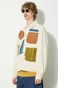 beżowy Kurtka koszulowa z kolekcji Market. Nieocieplony model wykonany z bawełnianego materiału