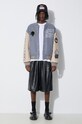 PLEASURES geaca bomber Calendar Varsity P24SP040.BLUE albastru SS24