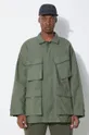 Odzież Engineered Garments kurtka bawełniana BDU OR174.CT010 zielony