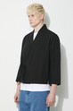 Kenzo giacca con aggiunta di lino Kimono Jacket nero FE55VE1409GN.99
