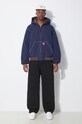 Хлопковая куртка ICECREAM Hooded Work IC24104 тёмно-синий SS24