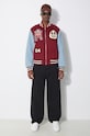 ICECREAM geaca bomber Diner Team Varsity IC24106 burgundia SS24