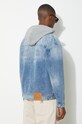 Одяг Джинсова куртка Evisu Seagull & Evisu Embossed 2ESHTM4DJ8080 блакитний