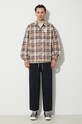 Бавовняна куртка A Bathing Ape A Bathing Ape Logo Check Pattern Coach Jacket 1J80140052 бежевий SS24