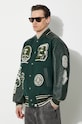 A Bathing Ape wool bomber jacket Bape Patch Coach Jacket green 1J80141058