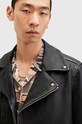 Îmbrăcăminte AllSaints geaca de piele ROSSER BIKER M001LA negru