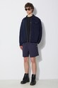 Corridor jacheta de bumbac Floral Embroidered Zip Jacket JKT0019 bleumarin SS24