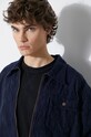 Памучно яке Corridor Floral Embroidered Zip Jacket JKT0019 тъмносин