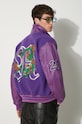 Vunena jakna Awake NY Varsity Jacket ljubičasta SP24.OT001
